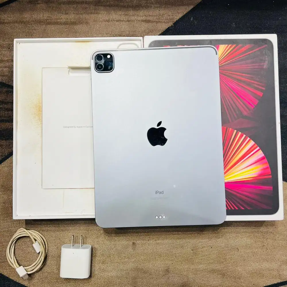ipad pro M1 128gb wifi 11inchi fulset original bh 90 fungsional normal