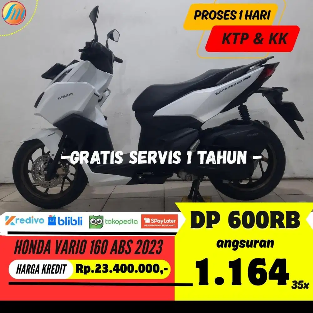 DP 600RIBU HONDA VARIO 160 ABS 2023 ANGSURAN SANGAT TERJANGKAU