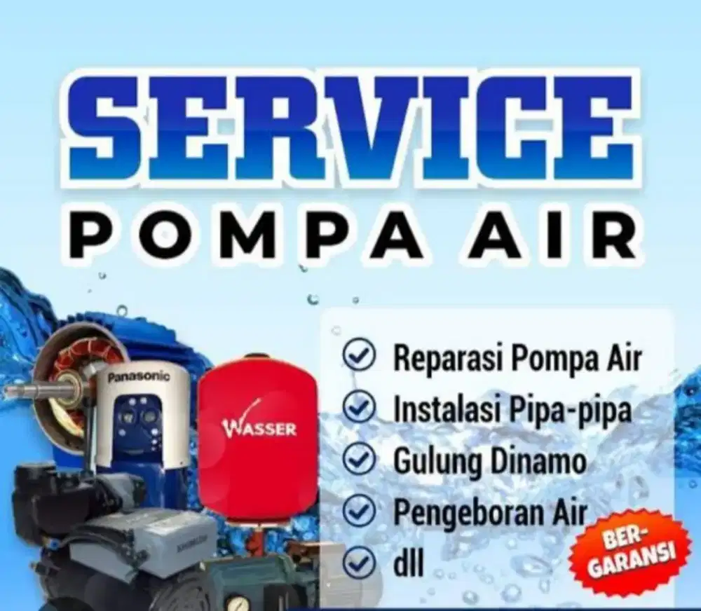 servis pompa air,servis kulkas,servis mesin cuci