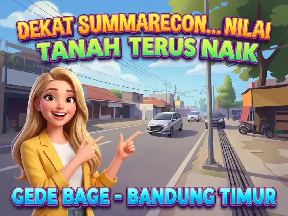 JUAL RUMAH MURAH SELANGKAH KE SUMMARECON BANDUNG, GEDEBAGE, DARWATI, CIWASTRA, BANDUNG TIMUR.
