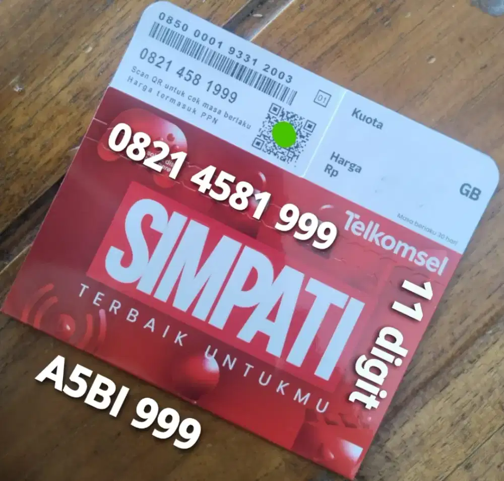 11 digit nomor cantik simpati