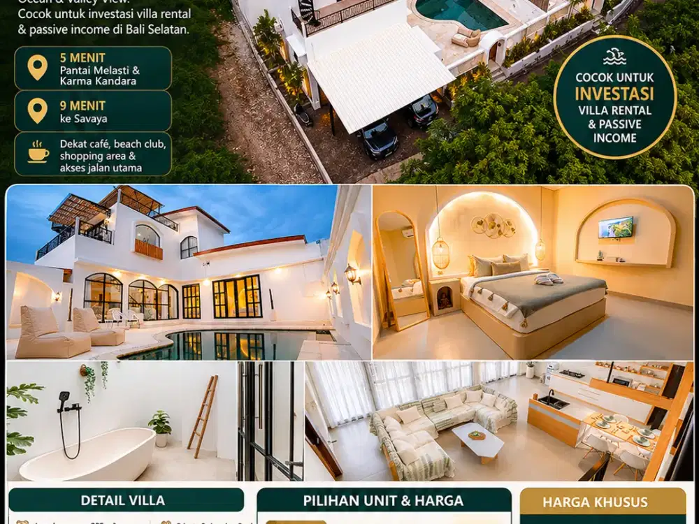 DIJUAL / DISEWAKAN 2 UNIT VILLA OCEAN VIEW – UNGASAN, BALI