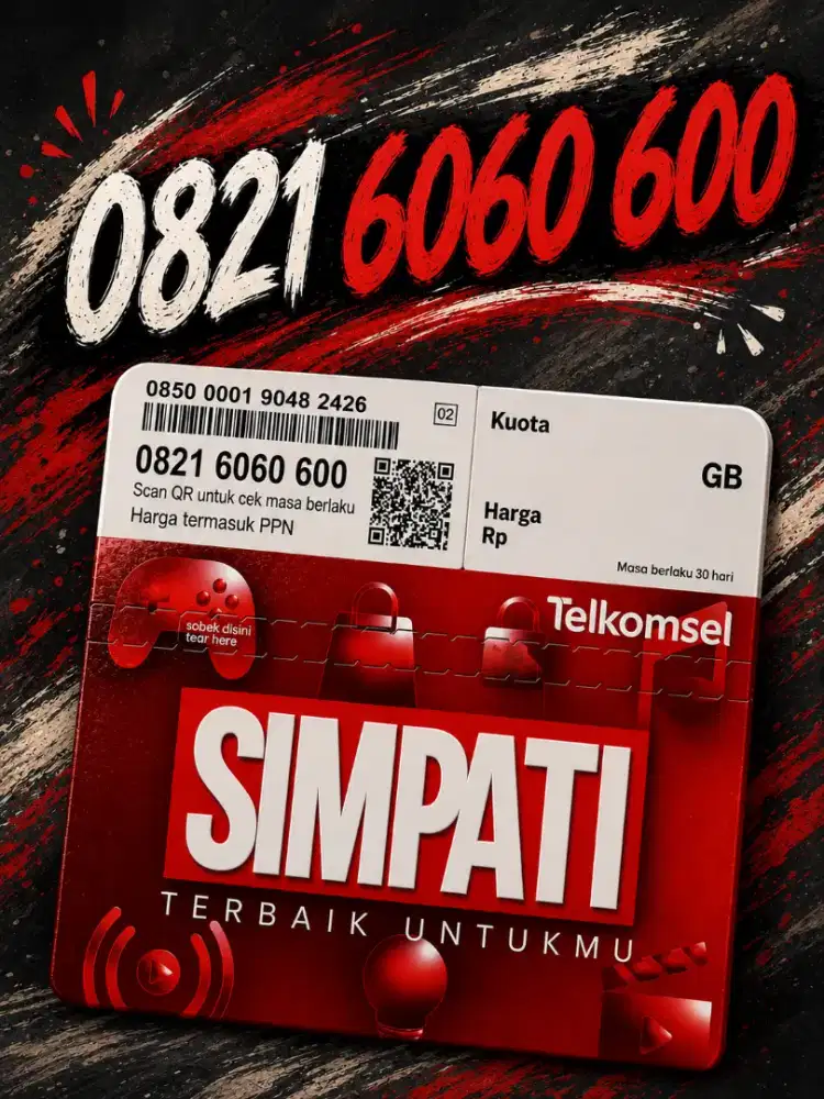 Nomor cantik Telkomsel 11 digit Ababab ratusan 6060600 4g/5g