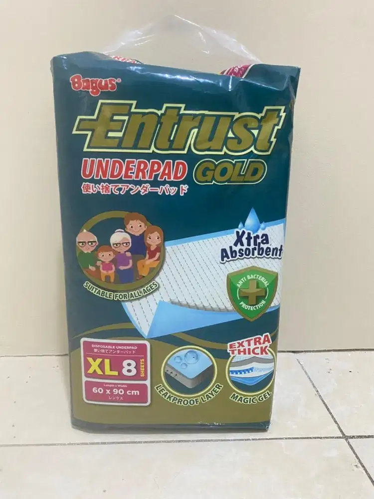 Entrust bagus Underpad alas popok cairan perlak melahirkan XL jumbo