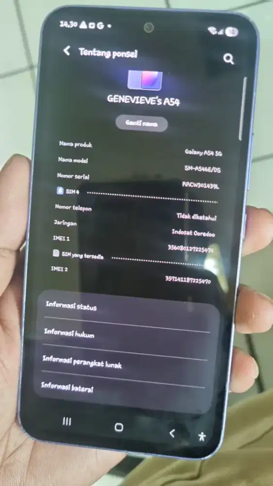 Samsung A54 5G 8/255 batangan