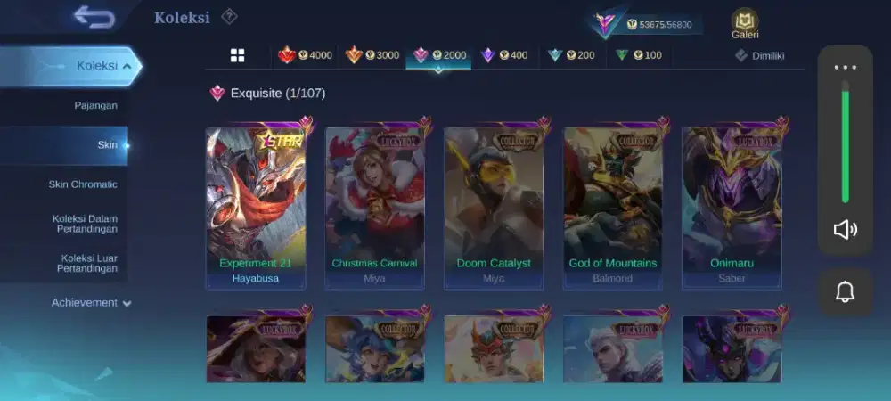 jual akun ml,bisa cod