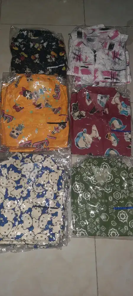 Piyama anak 2 -6 tahun mix size