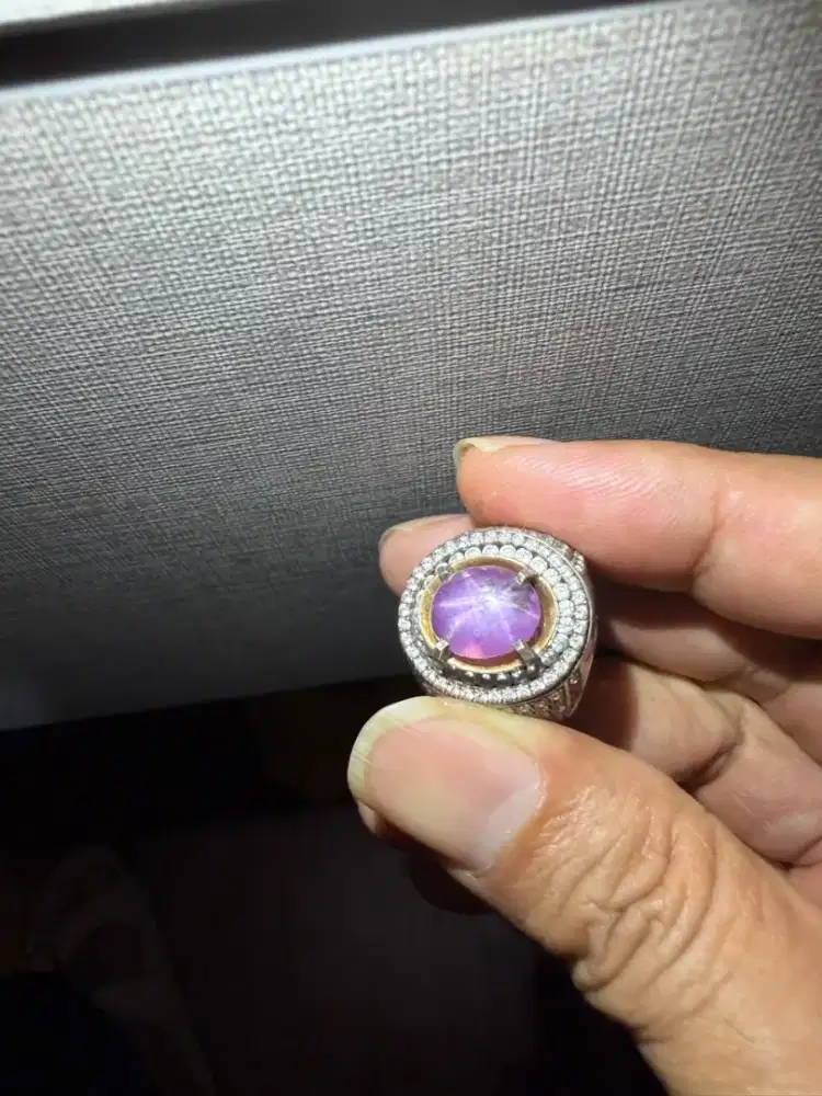 Pink purpel star safir