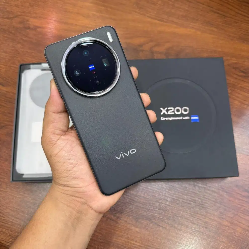 vivo x200 12/256gb hitam mulus fullset