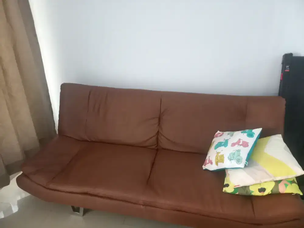 Kursi sofa bed  + bantal 3pcs