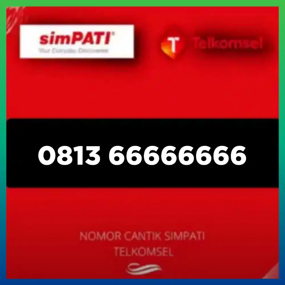 Nomor cantik simpati Telkomsel super