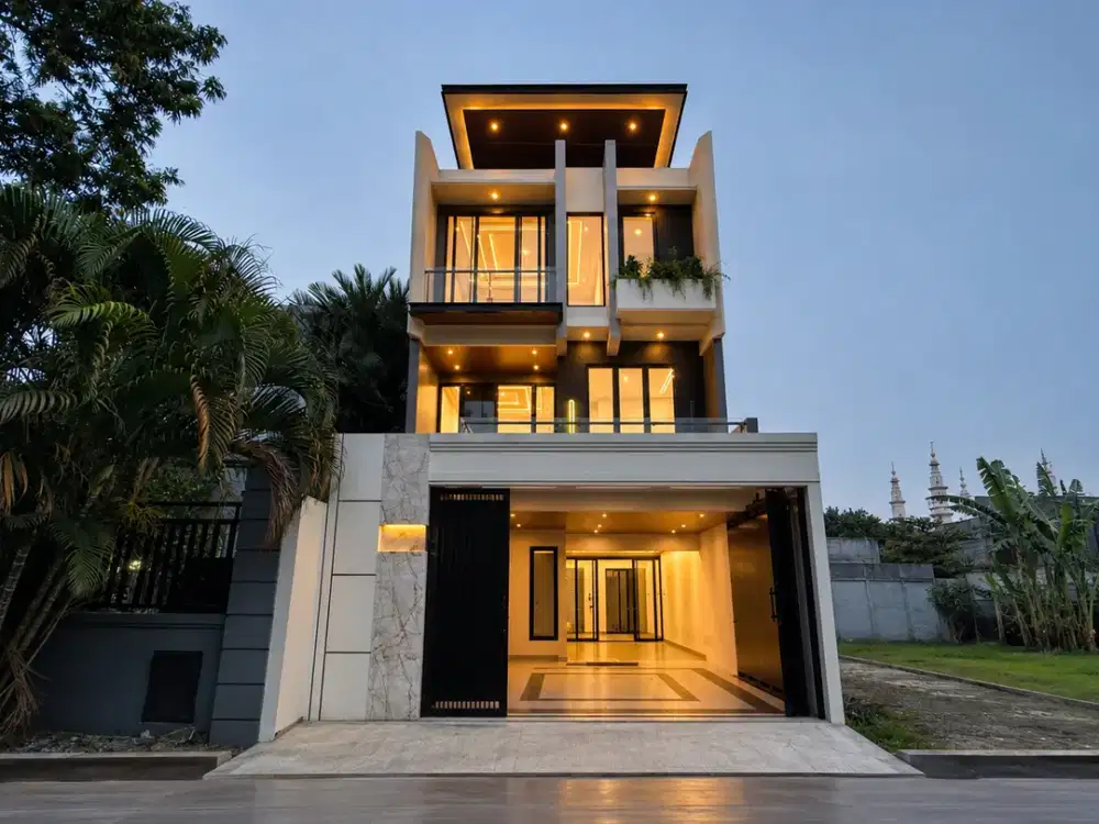 Modern Luxury 3 Lantai Private Pool di Cipedak dekat Tol JORR