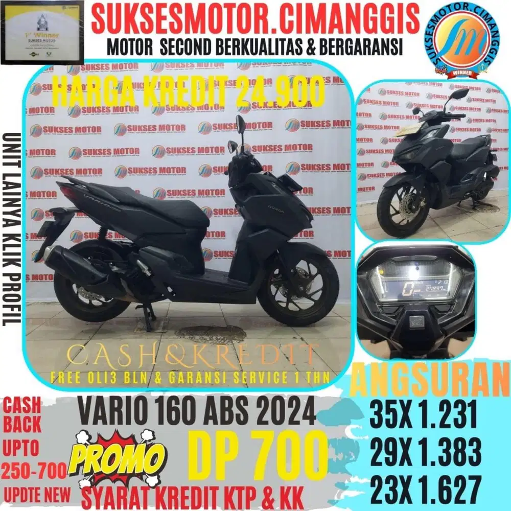 VARIO 160 ABS PROMOTERMURAH CASHBACK UPTO700RBU BERGARANSI SERVICE