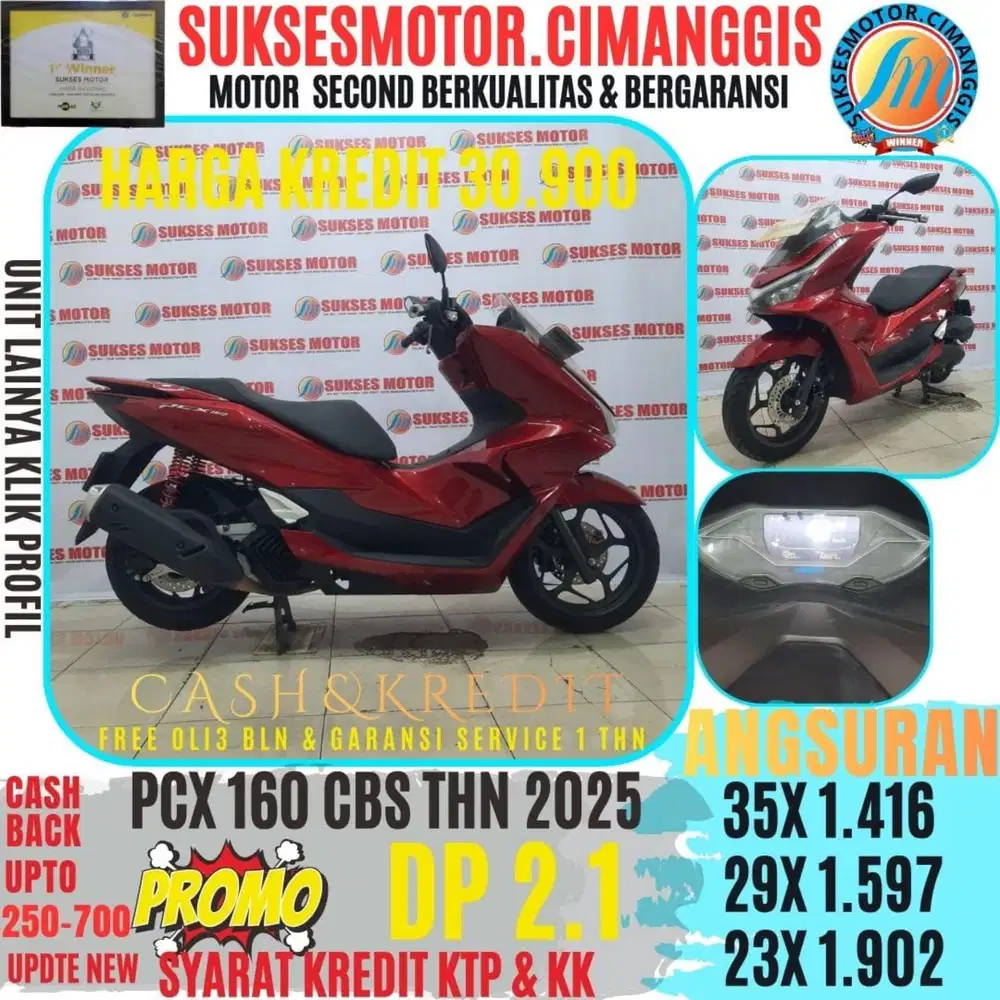 PCX 160 CBS PROMOTERMURAH CASHBACK UPTO700RBU BERGARANSI SERVICE