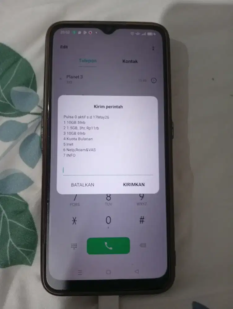 Hp Oppo a9 2020 ram 8gb Rom 128gb