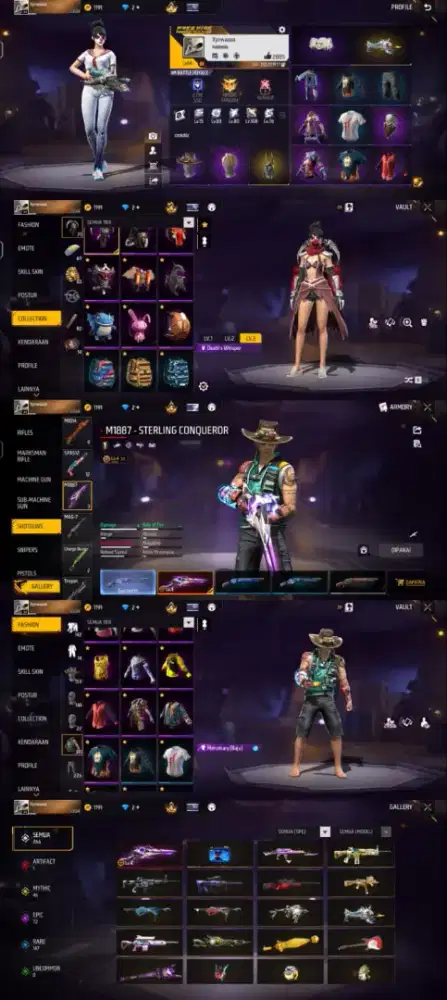 Di jual akun ff