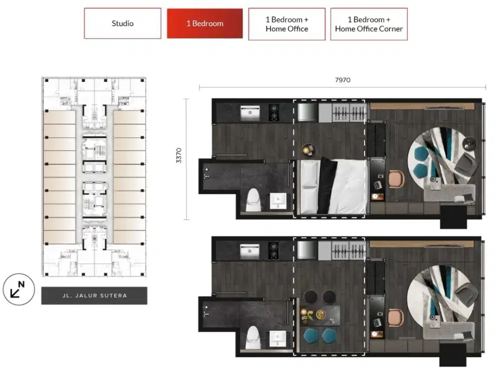 Dijual Apartment The Smith Alam Sutera Tangerang Selatan