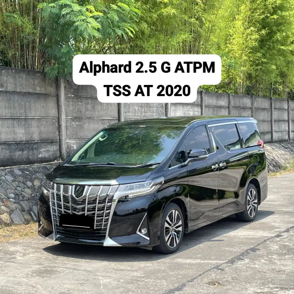 Toyota Alphard 2.5 G Bensin ATPM TSS AT 2020 ( Km 22 ribuan )