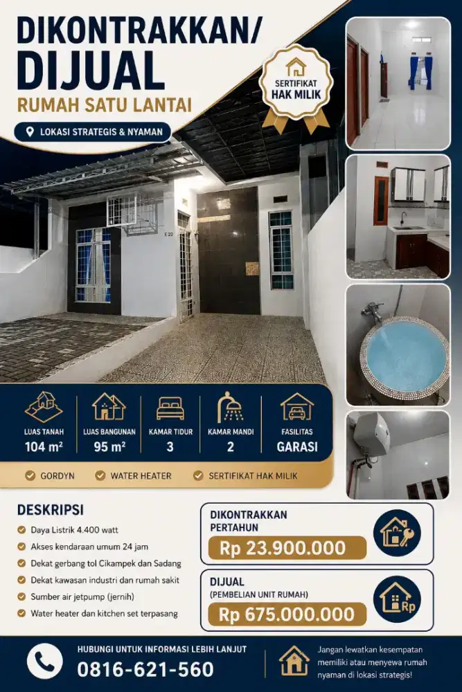 Dijual Rumah Lokasi Stategis