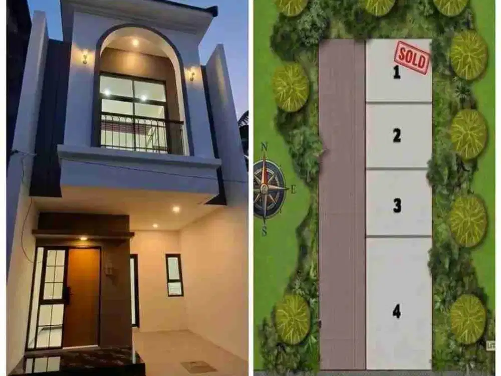 Rumah baru di mayjend sungkono American style