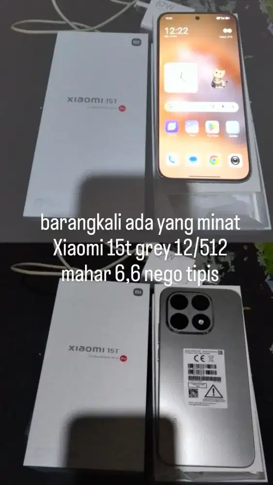 Xiaomi 15t basic gray 12/512