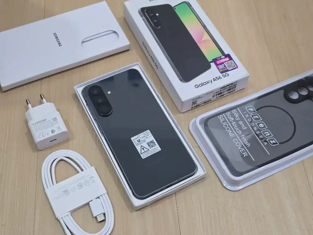 Samsung A56 5G 8/256GB fullset free case & adaptor garansi on