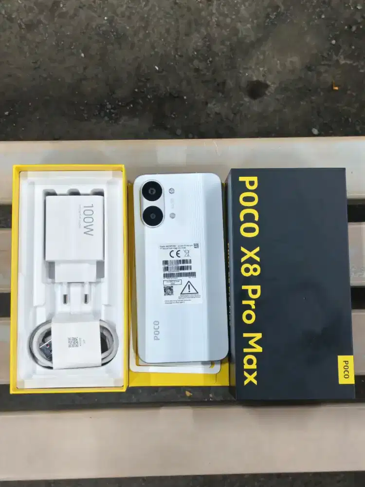 POCO X8 PRO MAX 12/512 Putih Fullset Mulus