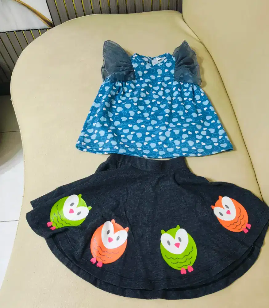 Baju dan rok bayi perempuan