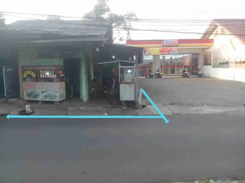 dijual rumah dan kios dan kontrakan 5 pintu di jalan raya rumdis AL
