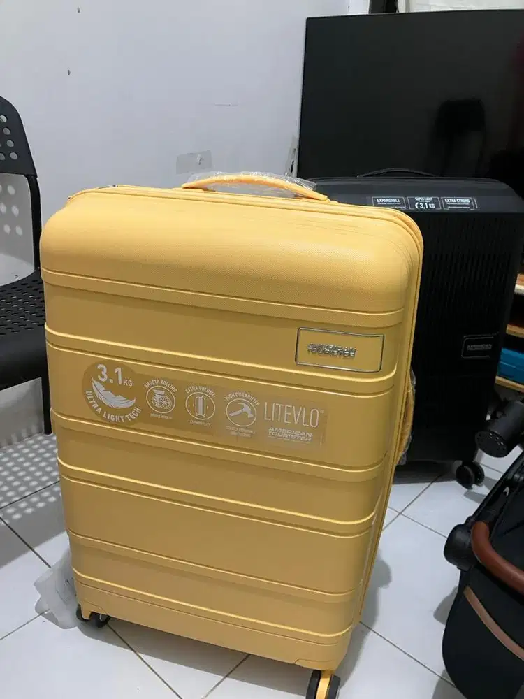 Koper American Tourister Lite Vlo Yellow 25 inch