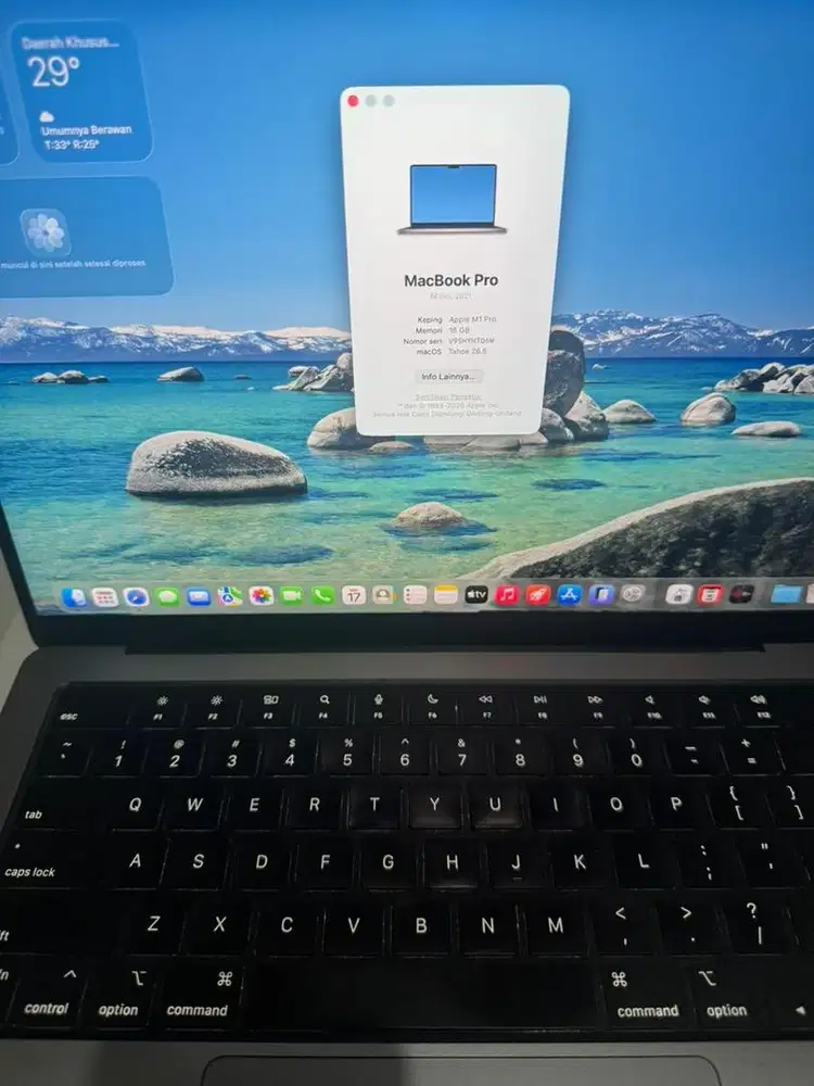 Macbook pro m1 pro 14inch 16/512Gb
