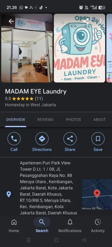 Kerja di laundry