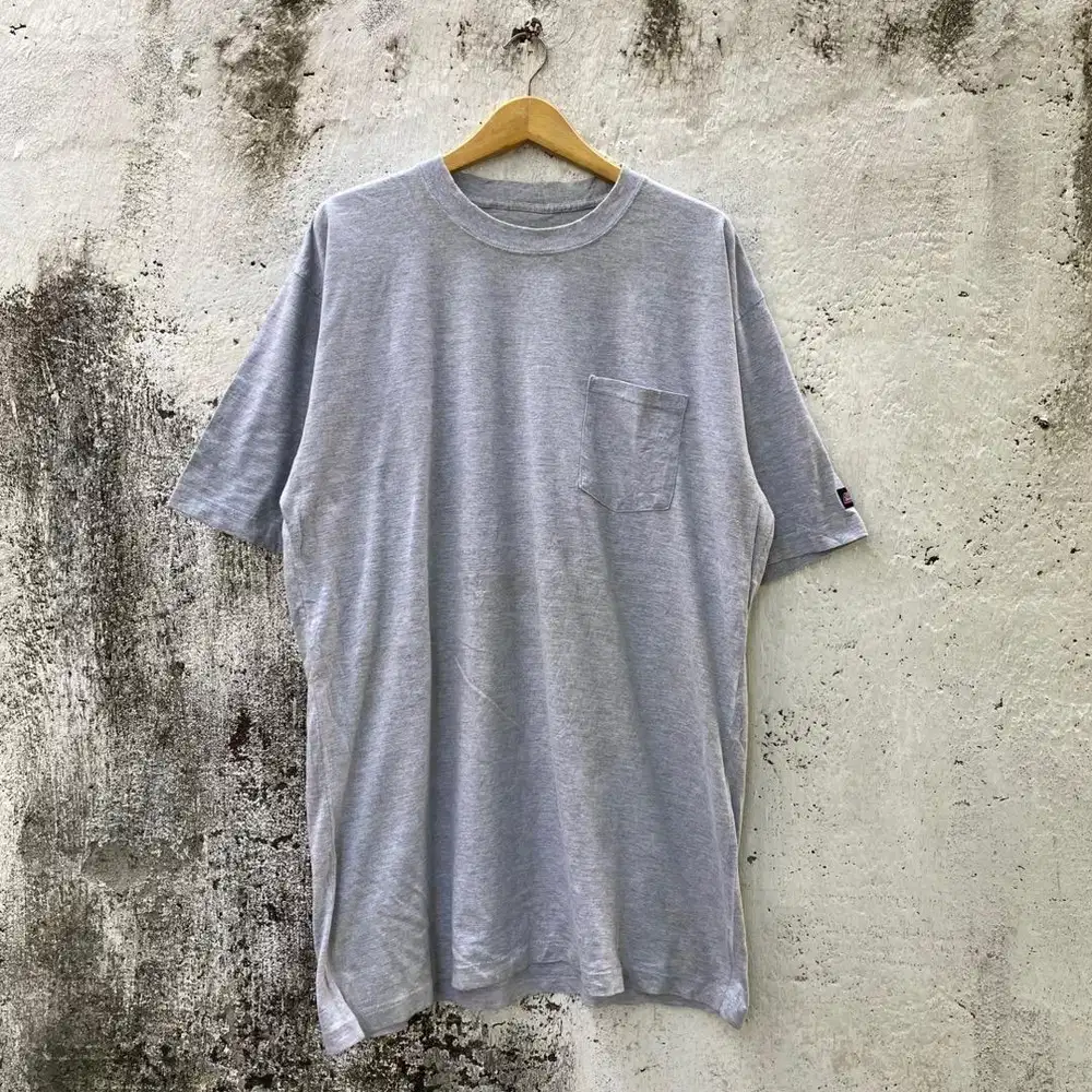 Kaos pocket Dickies - Size XLT fit XXL - Baju abu