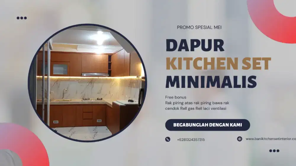 KITCHEN SET MINIMALIS DAPUR IMPIAN MU