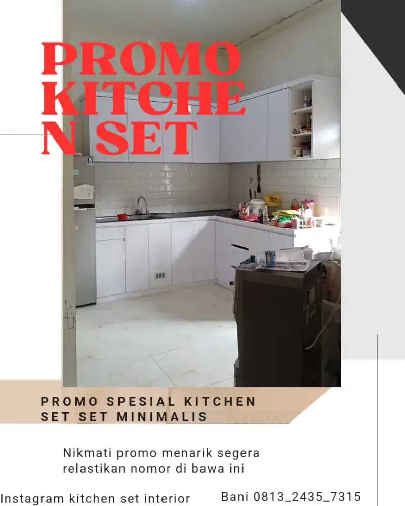 PROMO SPESIAL MEI KITCHEN SET MINIMALIS