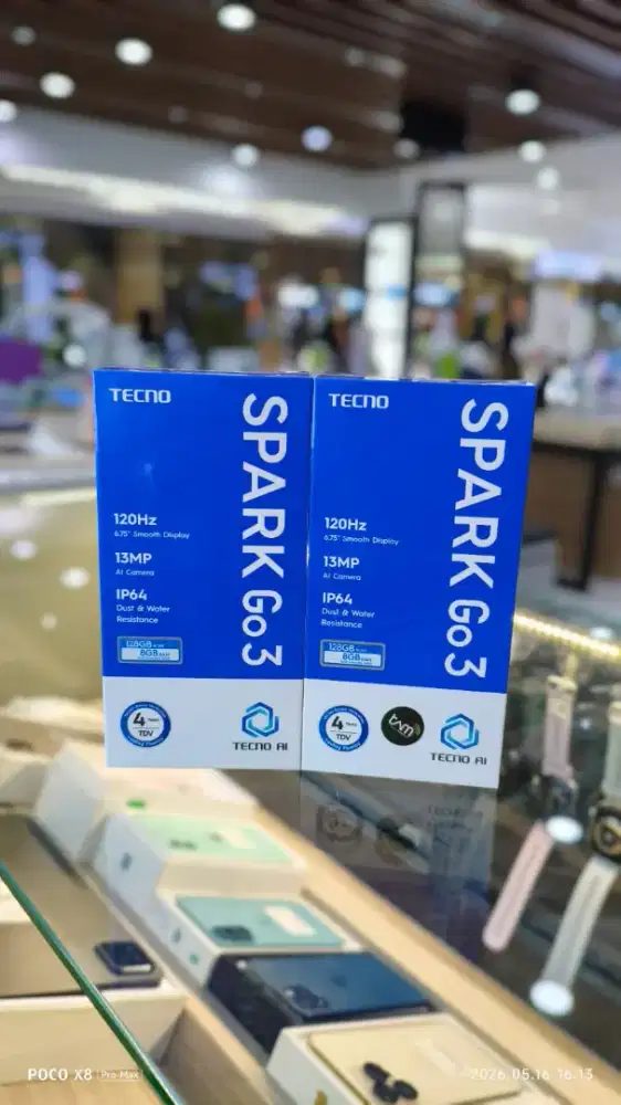 Kredit Tecno Spark Go 3 4/64GB & 4/128GB