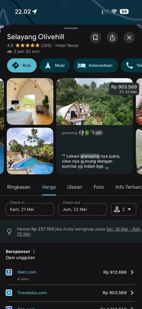 Jual Tiket stay Selayang Overhill Bogor