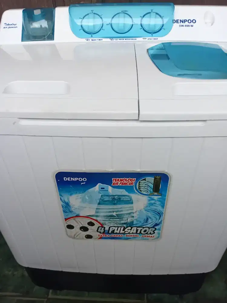 Dijual mesin cuci merk denpoo kap 8kg