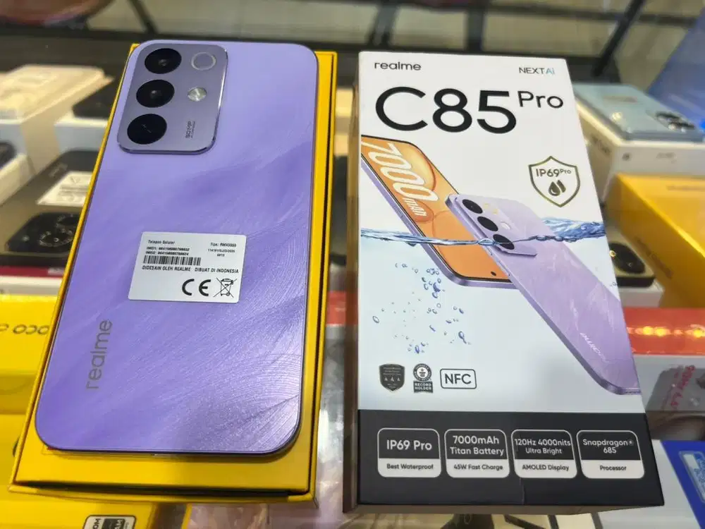 REALME C85 PRO RAM 24/128GB 
LIKE NEW GARANSI RESMI INDONESIA