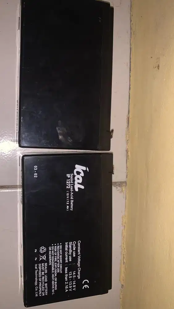 Aki batreai batre kering UPS/Ica aki ICAL ip1272 12v7.2