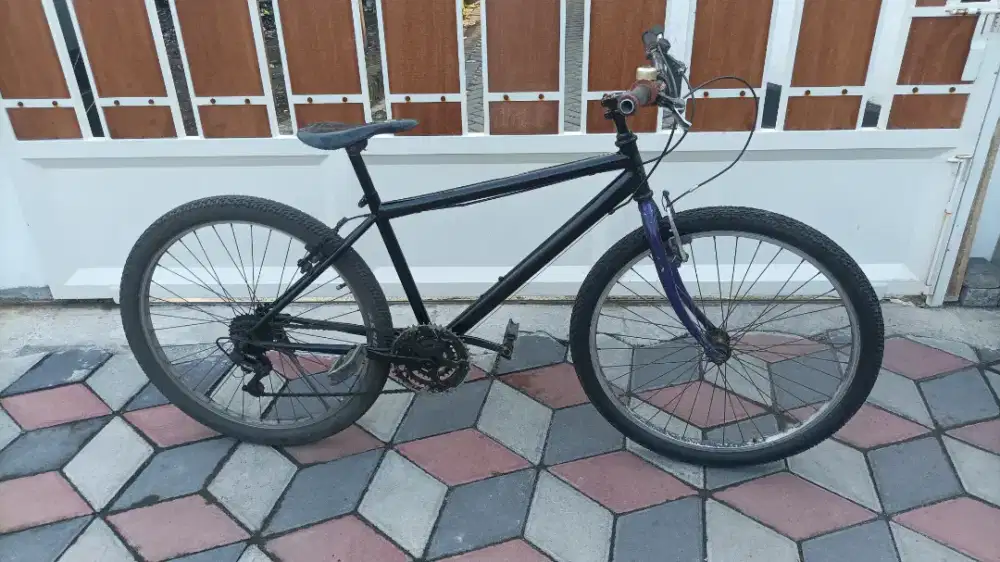 Sepeda gunung phoenix repaint hitam siap gowes