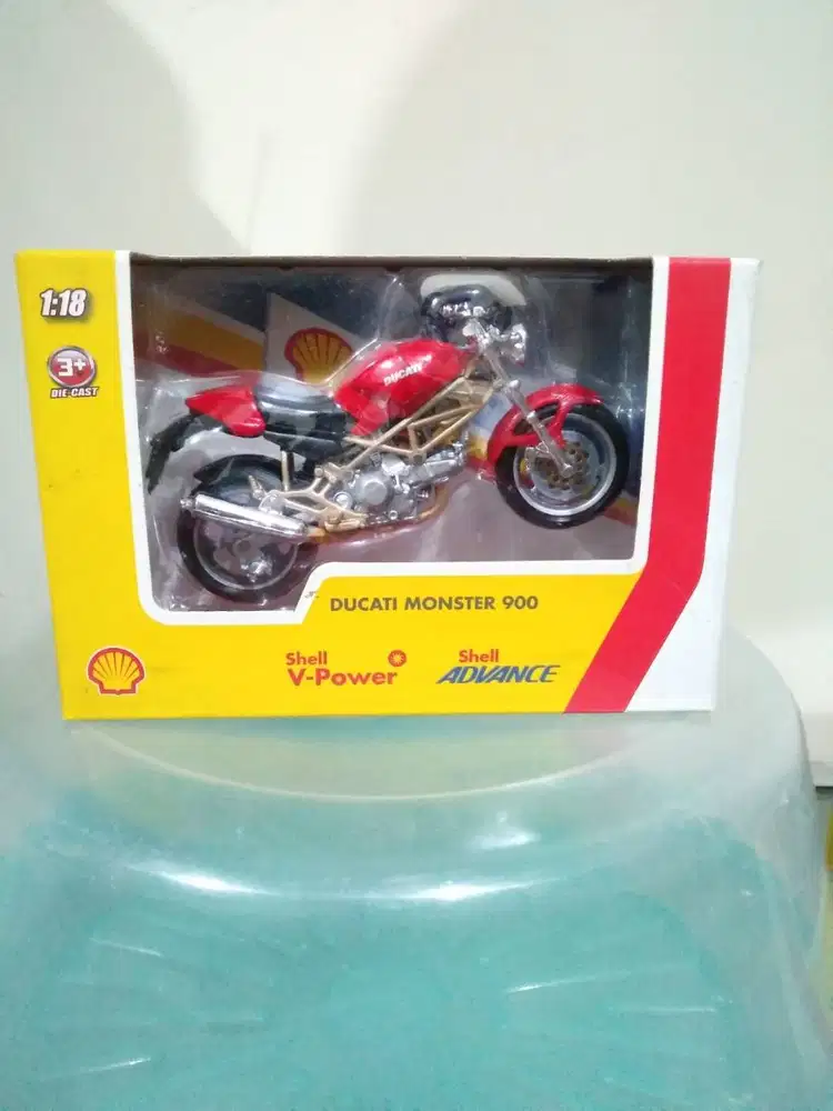 Miniatur Ducati monster 900 motor diecast shell 1:18
