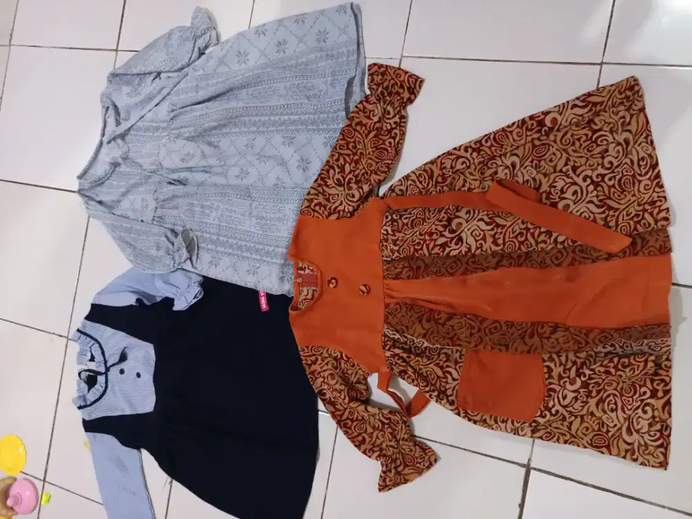 Gamis anak harga 3 pcs