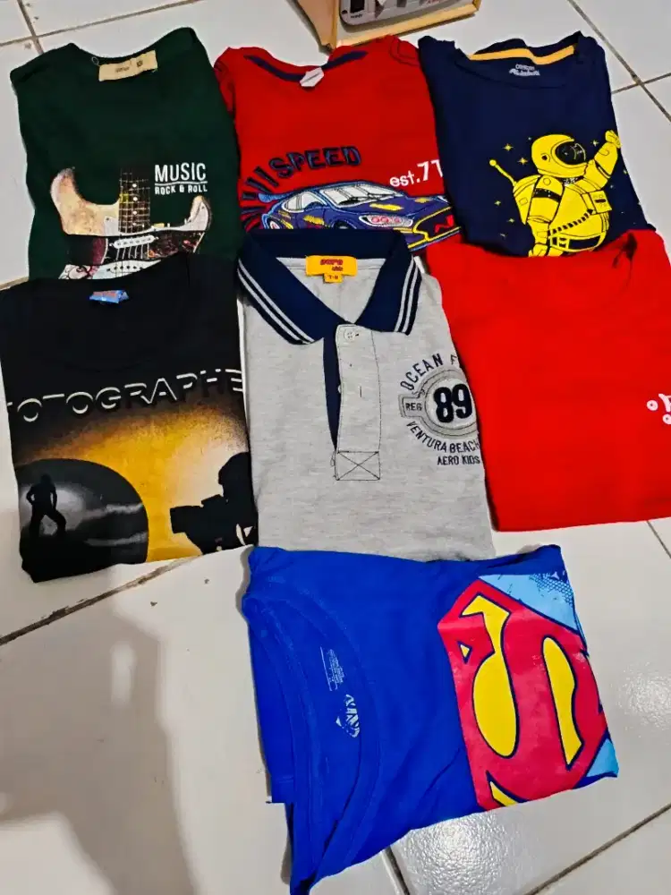 Kaos anak harga 5 pcs