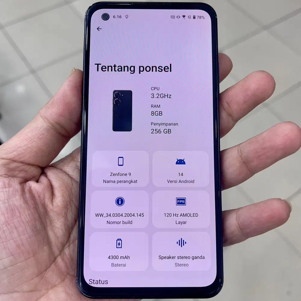 Asus zenfone 9 ram 8 / 256 resmi hp dus aja