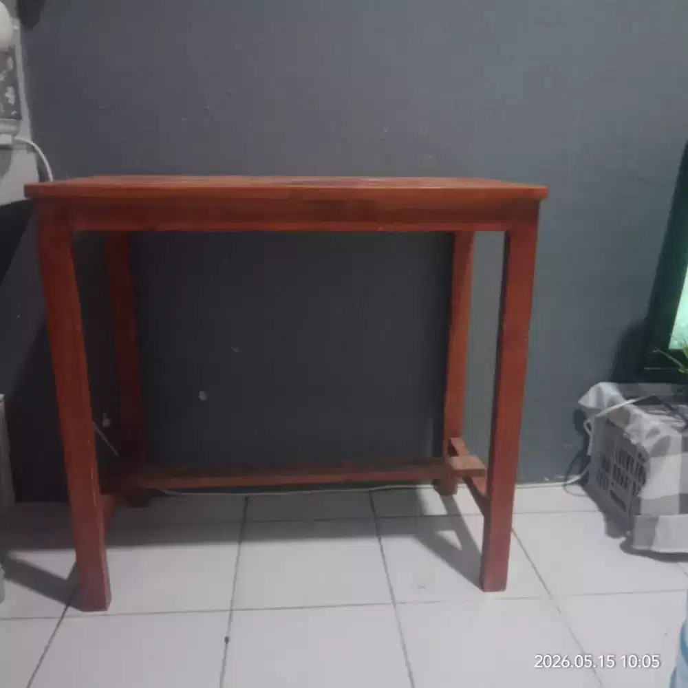 Meja kayu UK P 80 Lebar 60 Tinggi 100