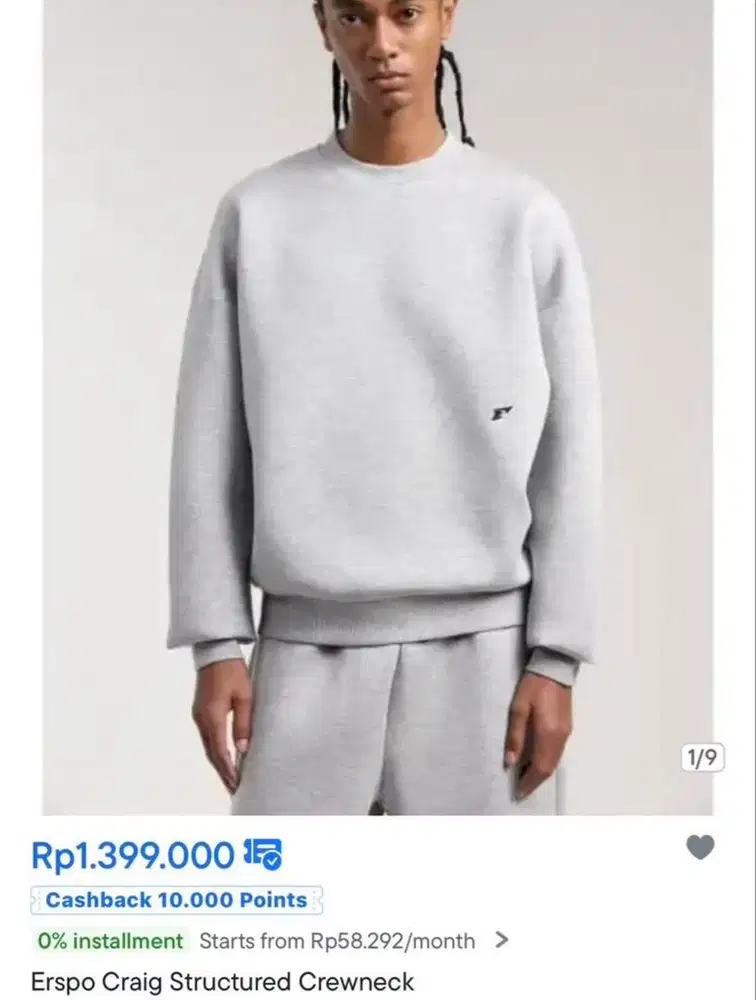Erspo Grey Crewneck
