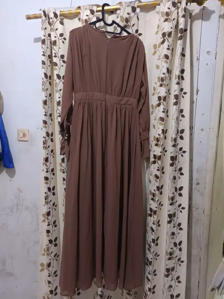 Gamis dewasa bahan ceruty