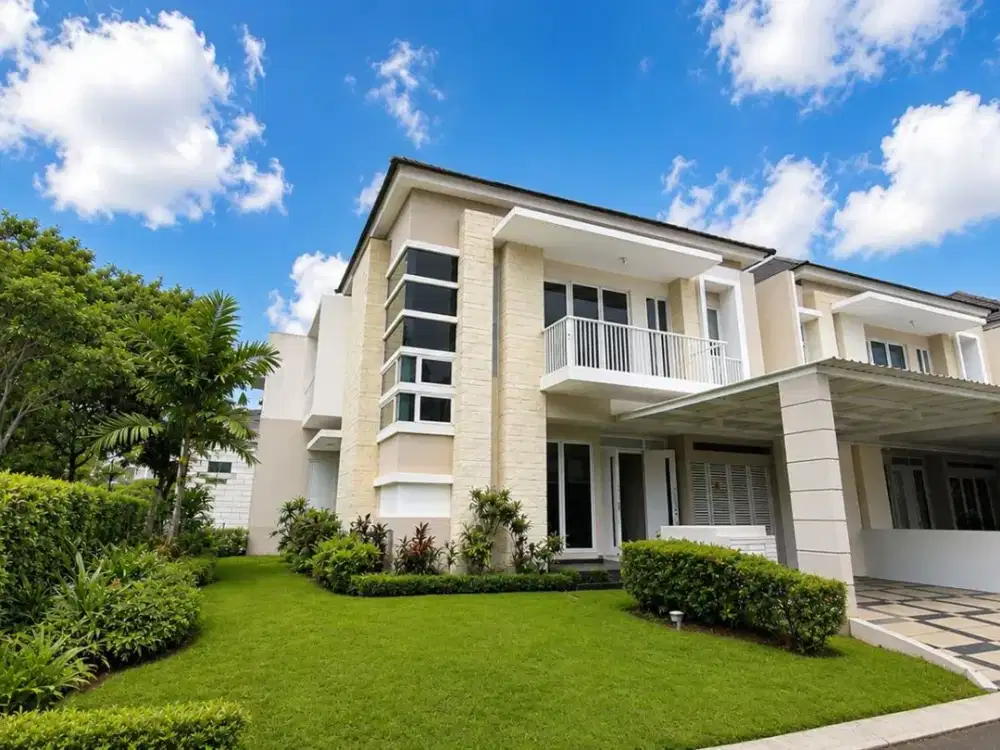 Burgundy Summarecon Bekasi JUAL Rumah lebar 8 Renov Interior Cantik Furnished Siap Huni Dekat Clubhouse Pool Danau dan Pos Satpam