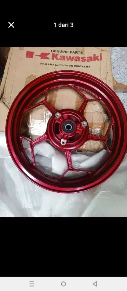 Pelek belakang ninja 250 baru original
